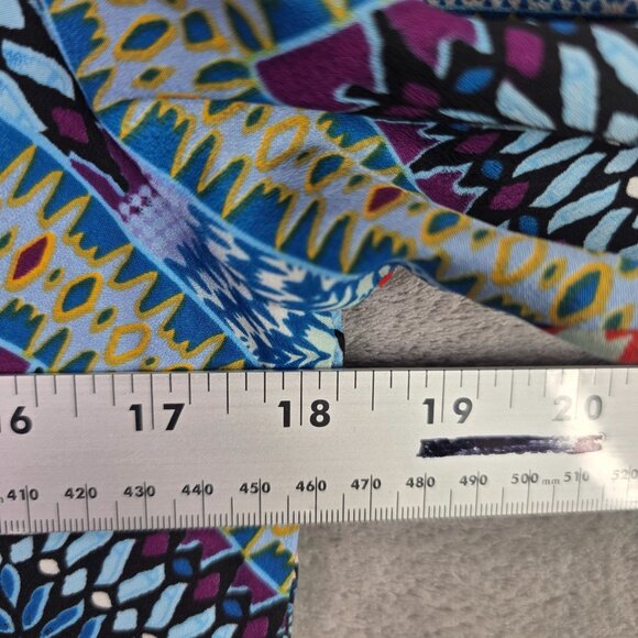 Womens Rock 47 Wrangler Western Multicolor Dress Dolman Sleeve Lined Size S - Picture 5 of 8